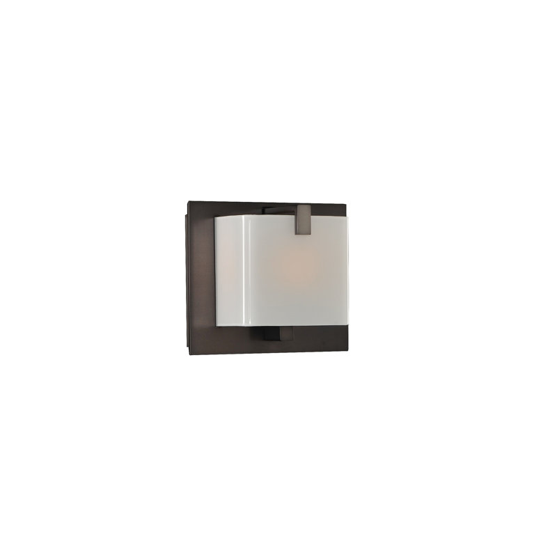 Applique murale pour salle de bain en nickel brossé Meridian 1 LT Kalco, Nickel noir brossé