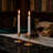 Hosley Gold Metal Taper Candle Holder Set of 6, 3 Inch High - Ideal Gift for Wedding, Party, and Special Occasion - Home Decor, Room Decor, Bedroom Decor, Aromatherapy