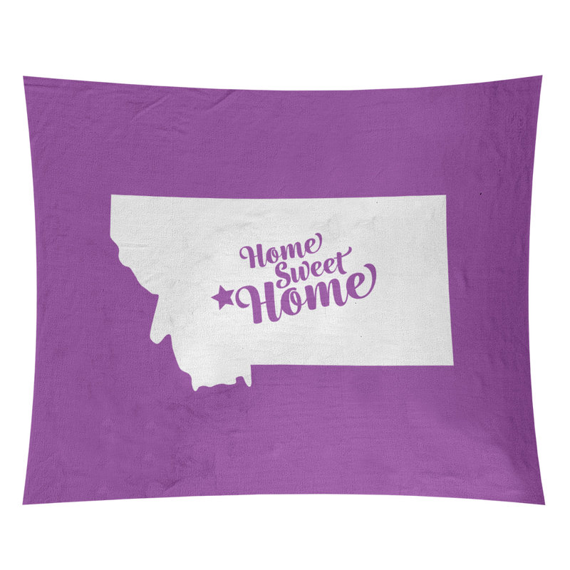 Tapisserie Home Sweet Helena, H 51 po x l 60 po, Violet