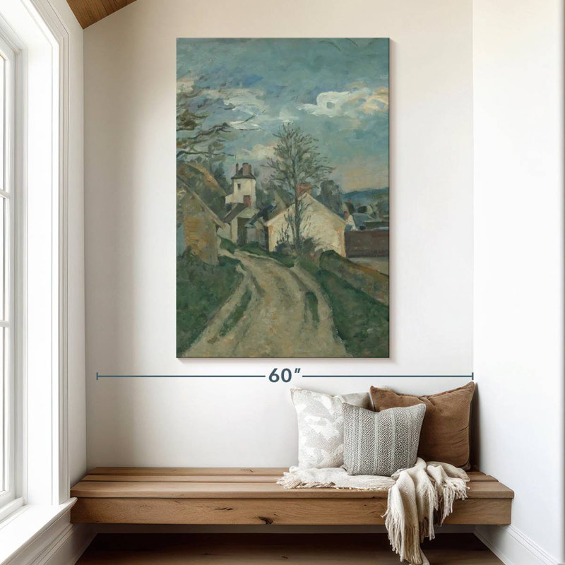 Lilie, la maison du médecin Gachet à Auvers, H 51 po x l 34 po