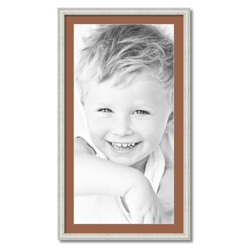 Cadre pour photo simple 18 po x 36 po en bois mat brun, Paloma