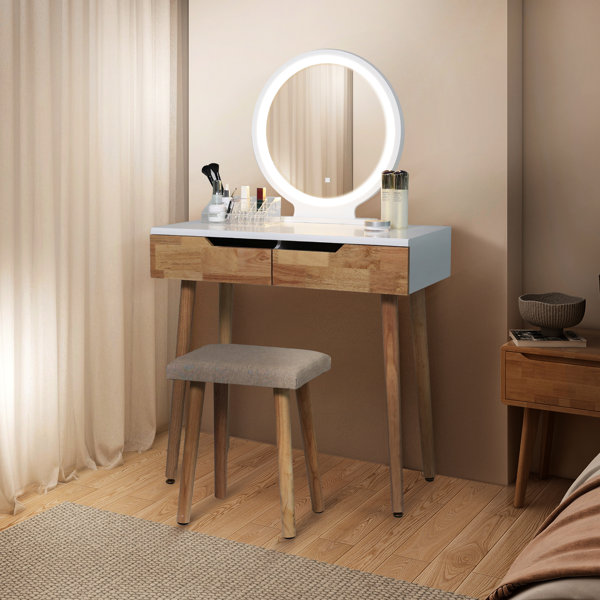 https://assets.wfcdn.com/im/60774897/resize-h600-w600%5Ecompr-r85/2561/256104923/Rowell+Vanity+Table+Set+with+3+Modes+Adjustable+Brightness+Mirror+and+Free+Make-up+Organizer.jpg