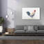 Toile épique «Coq à l'aquarelle» par Jean Plout Graffiti épique, 60 po x 40 po