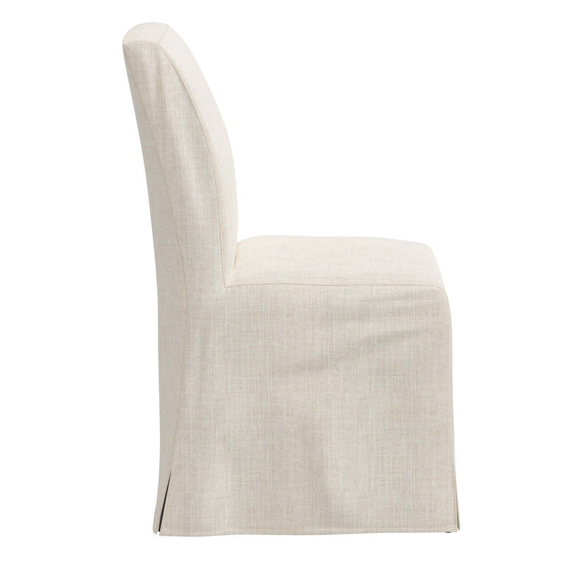 Sumatra Upholstered Parsons Chair, Classic Talc Linen