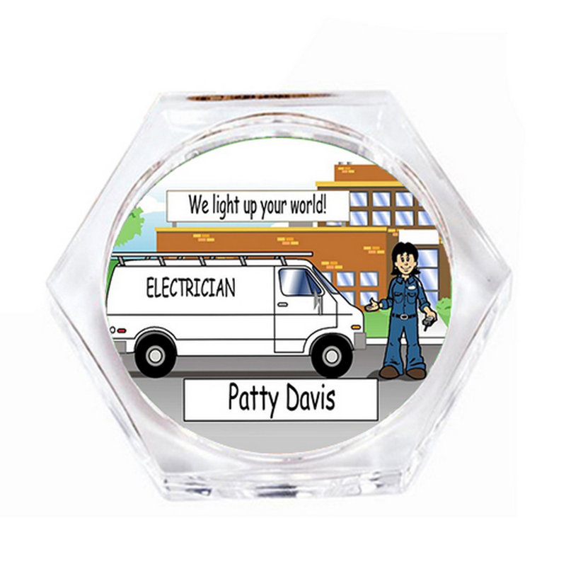 Ensemble de service personnalisé sous-verre blanc pour femme, Oui