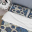 Ensemble de housse de couette bleu beige Midcentury Octagon - Midcentury-109174400