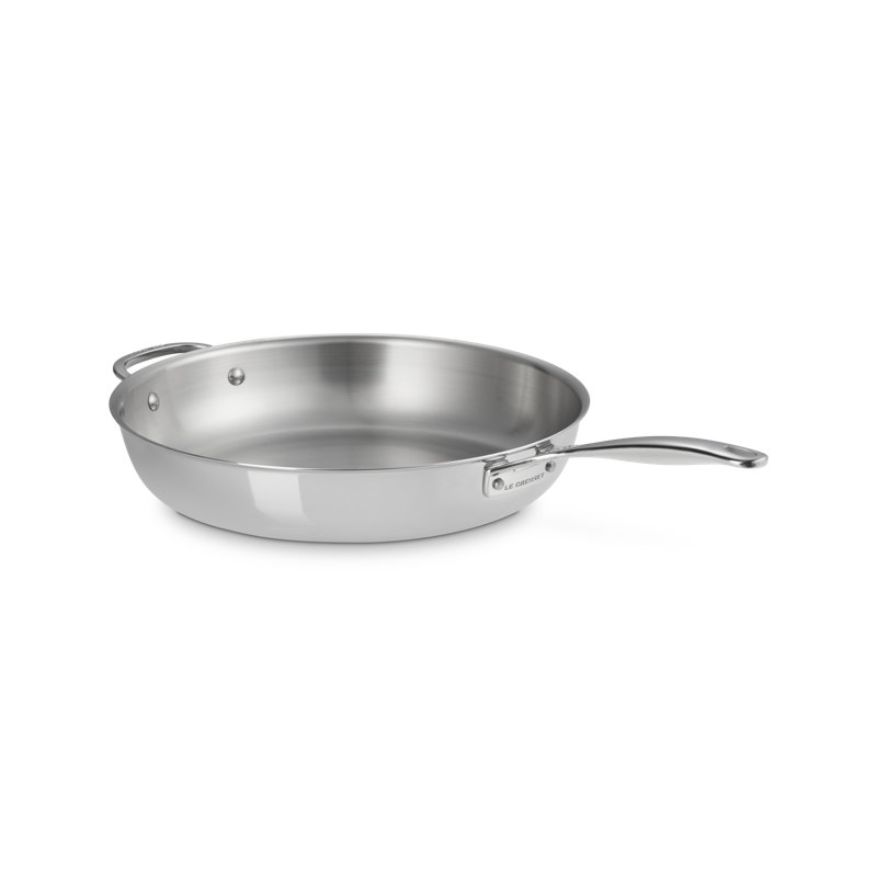 Le Creuset Stainless Steel Deep Fry Pan, 12.5" Diameter