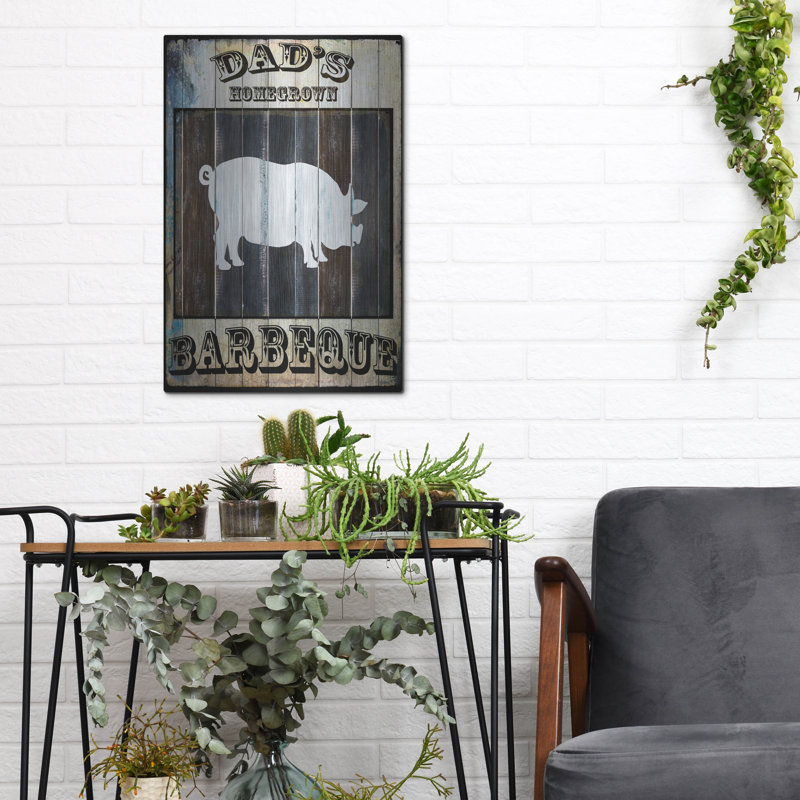 «Dads BBQ 2» par Lightbox Journal, art mural en métal, H 16 po x l 12 po