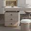 Bureau de direction blanc rectangulaire en pierre frittée avec tiroirs-1298705564