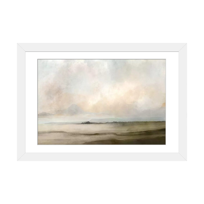"Topsham" par Dan Hobday, reproduction d'art sur toile tendue, Impression encadrée, H 24 po x l 32 po, Blanc