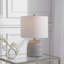 Lampe de table standard grise 20 "Adrien