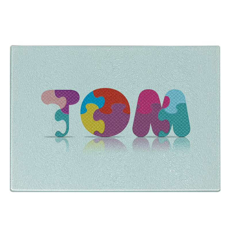 Planche à découper en verre trempé Ambesonne