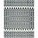 Alimatou Hand Knotted Wool/Cotton Geometric Rug in Charcoal