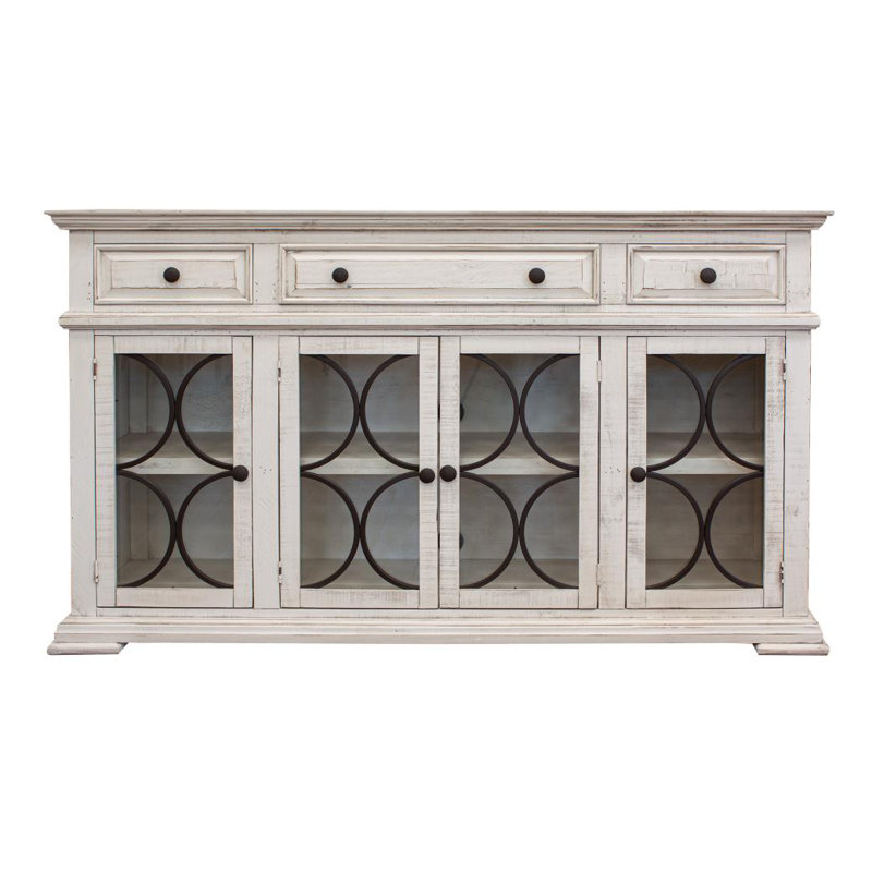 Jeterson 73.5'' Console Table, Ivory
