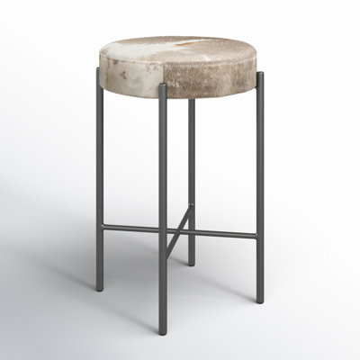 Eugenia Upholstered Bar & Counter Stool with Metal Frame