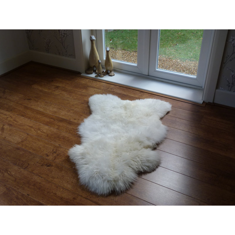 Solid Colour Sheepskin Area Rug, Novelty 65cm x 105cm