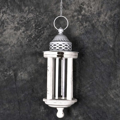 Lanterne en bois/métal traditionnel