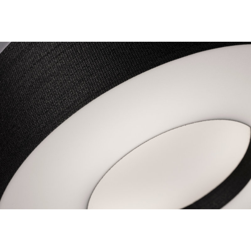 Flush Mount, Black, 5.5" H x 19.25" W x 19.25" D