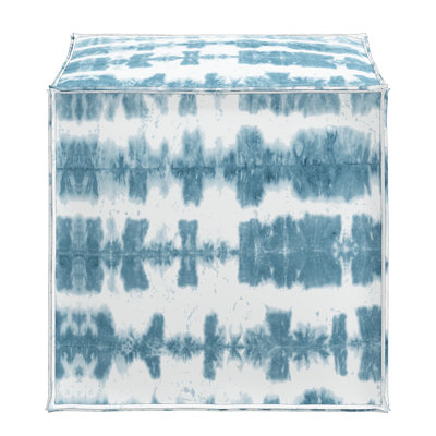 Repose-pieds cubique carré en ikat 19" oga