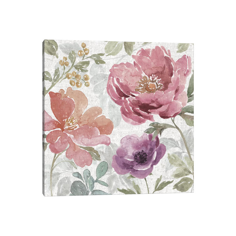 Springtime Bloom III Dark by Beth Grove - Painting on Canvas, 45.72cm H x 45.72cm W x 3.81cm D, Wrapped Canvas