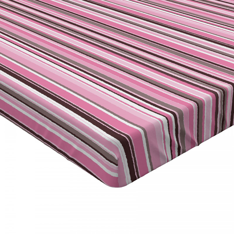 Microfiber Striped Fitted Sheet, Queen Fitted Sheet, Striped 3