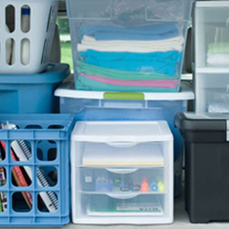 Clear 3 Drawers Plastic Storage Box Small Size135x125x110mm