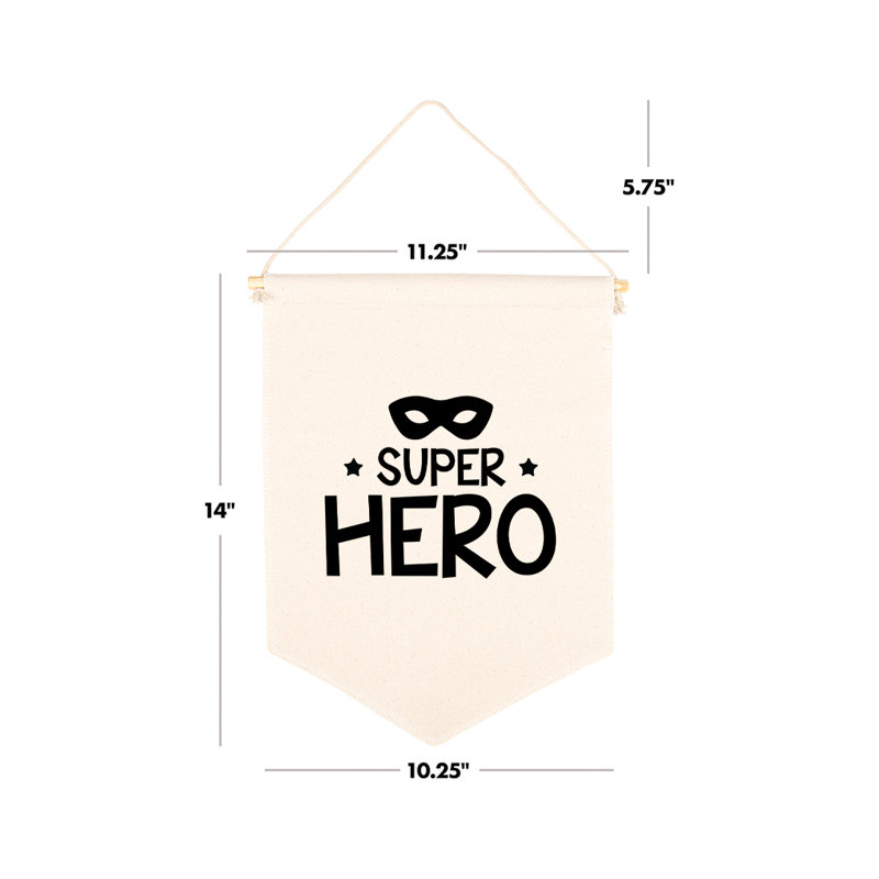 Bannière murale en toile Fris Super Hero