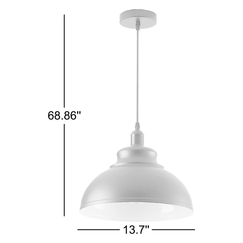 Luminaires suspendus de style campagnard à 1 lumière Ellissa