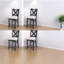Ensemble de chaises de salle à manger modernes en bois, design ergonomique rembourré, cuisine et salle à manger