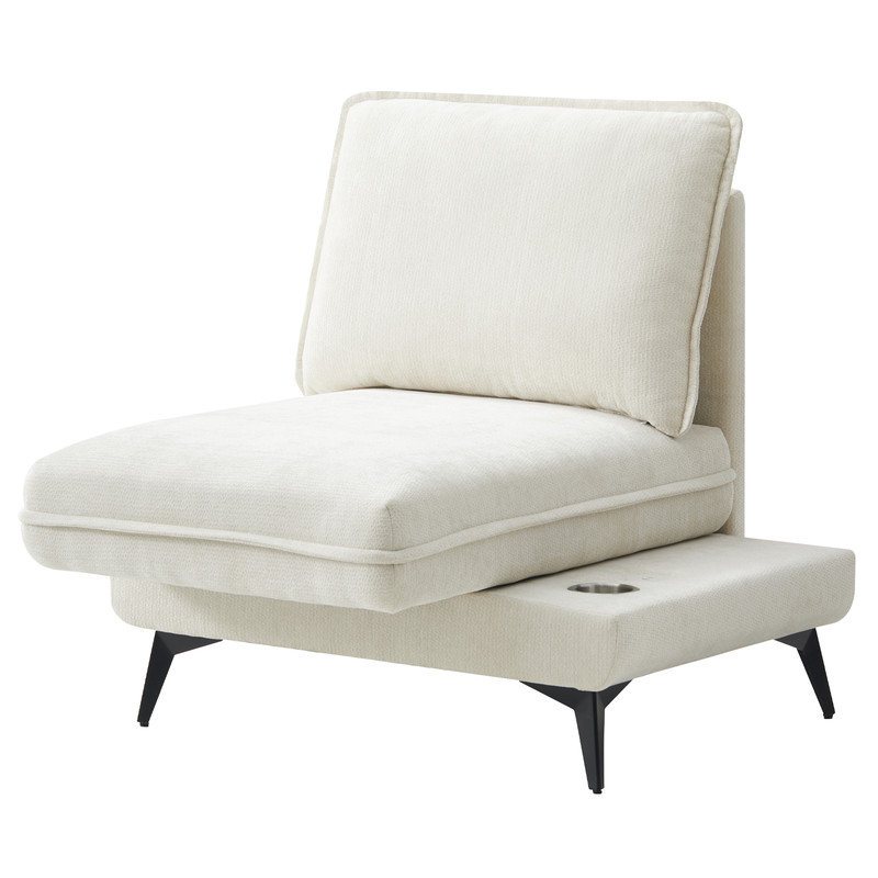 Upholstered Accent Chair, Beige