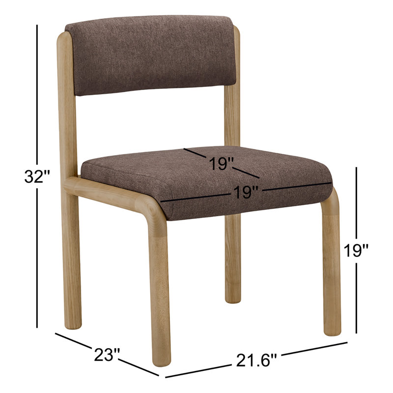 April Dining Chair-Set Of Two, Deep Brown