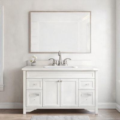 Robinet de salle de bain escamotable en nickel brossé, 26 po x 20,5 po x 19,5 po, avec conception à deux poignées