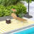 Outdoor Lounge Chair, Adjustable Folding Chaise Lounge, Brown