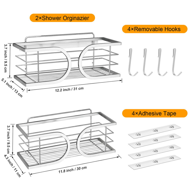 Messerly Stainless Steel Shower Caddy