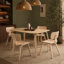 Ensemble de table de salle à manger Nova pour 4 personnes - Design scandinave moderne avec chaises incurvées ergonomiques-1871961198-1616537416