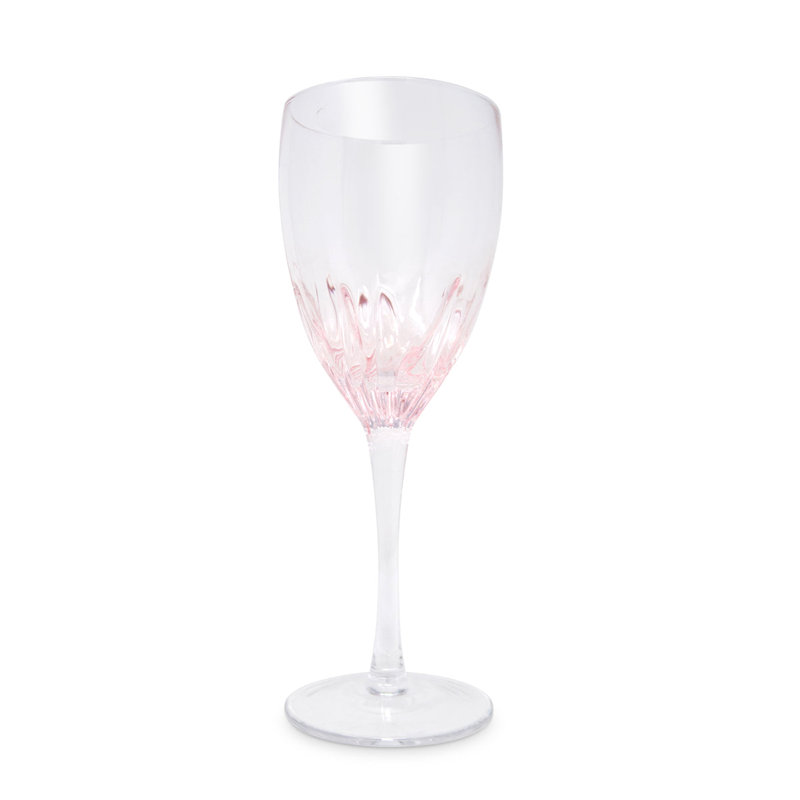 Optic Wine Glasses with Colour Gradient, 6 Pc, Pink