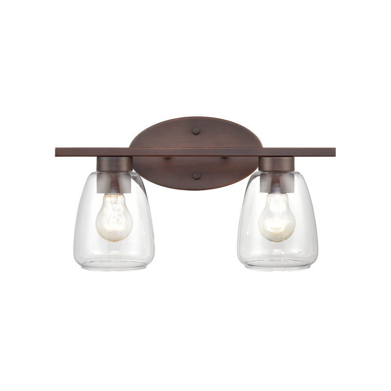 2 - Light Dimmable Vanity Light, Bronze