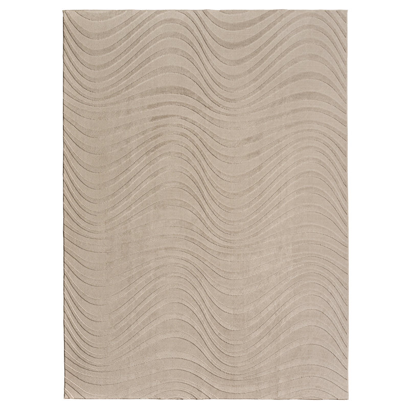 Tapis d'intérieur à poils longs en polyester moelleux Coman Lomira, Rectangle 6 pi 6 po x 9 pi