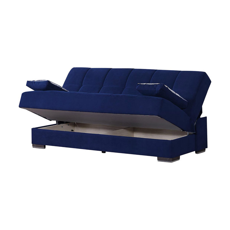 Canapé-lit convertible avec rangement PrimeNest Malandkar Collection, Bleu