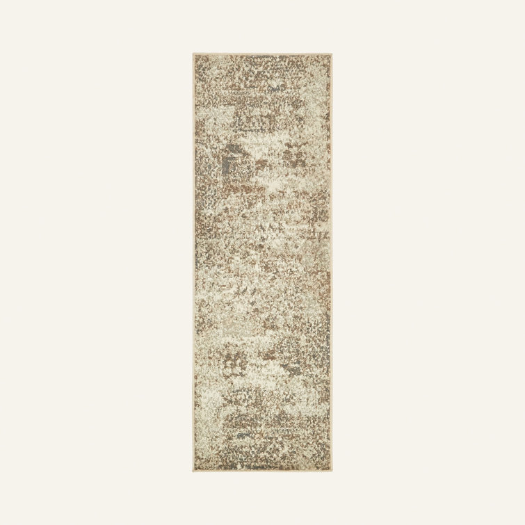Tapis crème à motif abstrait Tobitha
