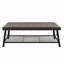 Table basse capitonnée en similicuir