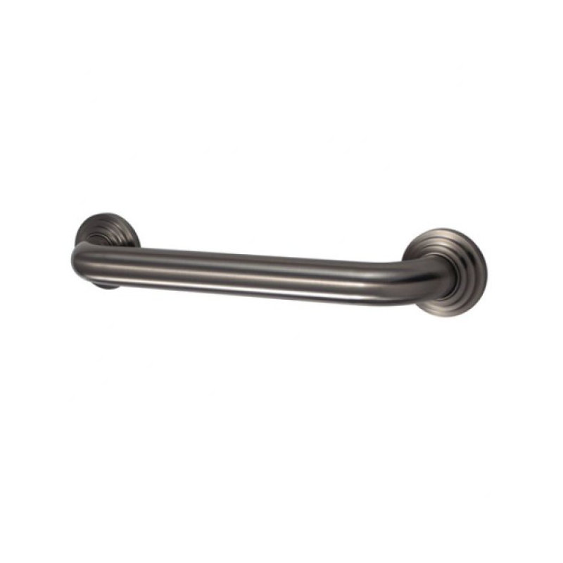 Kingston Brass Milano 1-1/4 Inch O.D Grab Bar, Brushed Nickel, 18"