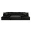 U Shape Convertible Sofa Bed with Movable Footstool, Modern Crushed Velvet Sectional Sleeper Sofa-1022800051