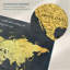 Carte du monde personnalisée «Voyage I Push Pin»-922173545-921238537
