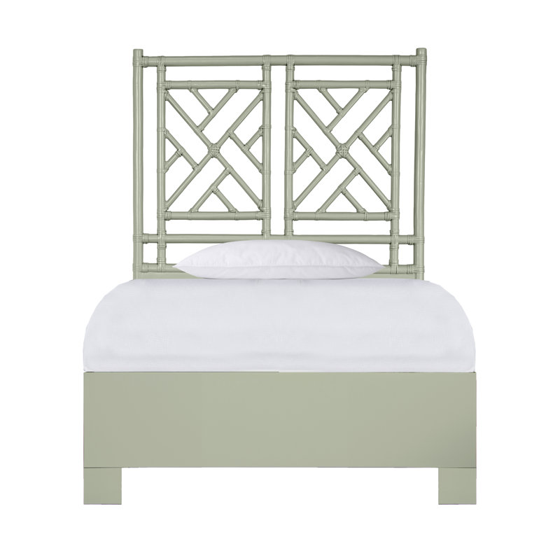 Chippendale Standard Bed, Twin, Turquoise