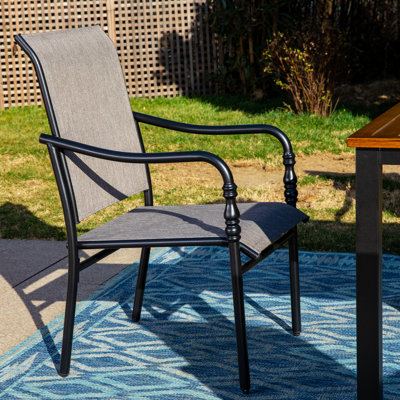 Alverez Premium All-Weather Sling Outdoor Patio Dining Armchair