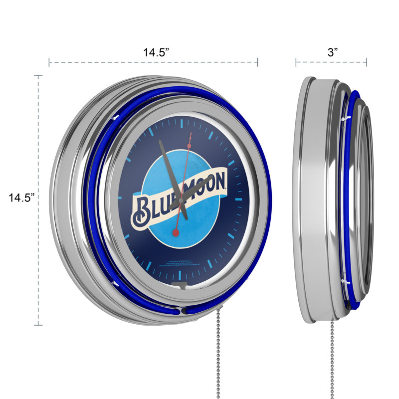 Horloge murale 14,5 po Blue Moon