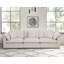 Canapé modulaire modulaire en chenille de 152 po avec repose-pieds modulaire en chenille de 152 po pour salon avec 8 coussins, sièges rembourrés moelleux-49697683