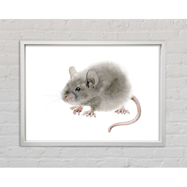 Bright Star Cute Little Mouse - Single Picture Frame Print on Canvas ...