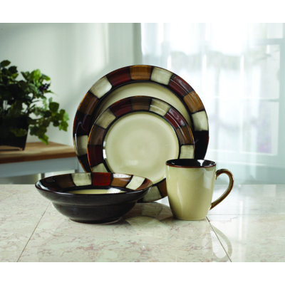 Pfaltzgraff Taos 16-Piece Stoneware Dinnerware Set, Service for 4